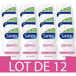 SANEX Essential Shower Gels för känslig hud - 475 ml