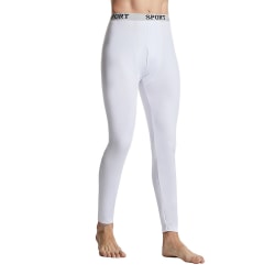 Traditionella Long Johns thermal underkläder för män white XXL