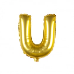 Folieballong - bokstav guld (U)