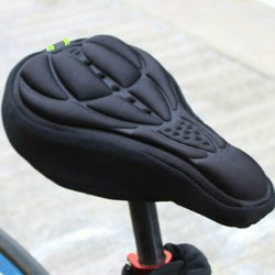 Sadelöverdrag - cykelsadel skydd med vaddering svart