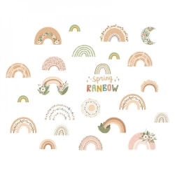 Cartoon Rainbow Baby Väggdekaler Dekaler bakgrund
