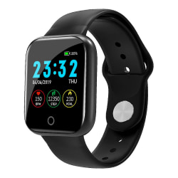 I5 Smart Watch Armband Stegräknare Blodtryckspuls Black
