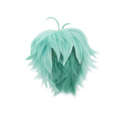Grön inverterat kort hår Cosplay Peruk Modellering Festklänning