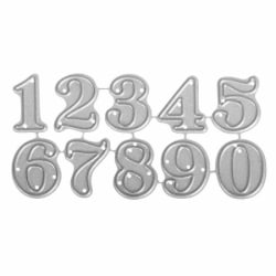 Skärform 1,9 x 0,8 cm - Små siffror