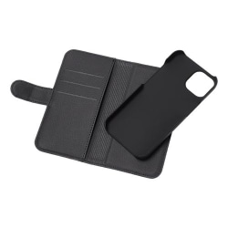 iPhone 14 plånboksfodral 2-i-1, magnetiskt skal från Deltaco