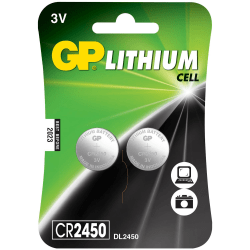 GP CR2450 3V Knappcell 2-pack