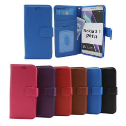 Standcase Wallet Nokia 3.1 (2018) Svart