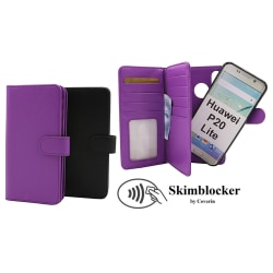 Skimblocker XL Magnet Wallet Huawei P20 Lite Svart