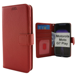 New Standcase Wallet Motorola Moto G7 Play Röd