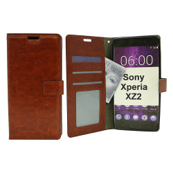 Crazy Horse Wallet Sony Xperia XZ2 (H8266) Brun