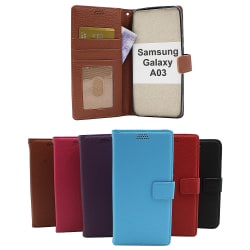 New Standcase Wallet Samsung Galaxy A03 (A035G/DS) Svart