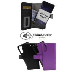 Skimblocker Magnet Wallet OnePlus Nord (Svart) Svart
