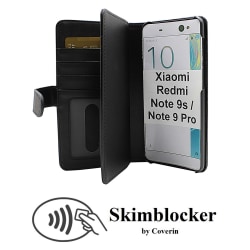 Skimblocker XL Wallet Xiaomi Redmi Note 9s / Note 9 Pro (Svart)