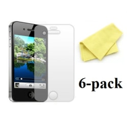 iPhone 4 skärmskydd 6-pack