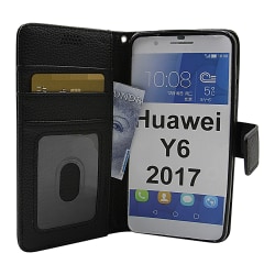 New Standcase Wallet Huawei Y6 2017 (MYA-L41) Svart