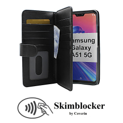 Skimblocker XL Wallet Samsung Galaxy A51 5G (A516B/DS) (Svart)