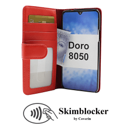 Skimblocker Plånboksfodral Doro 8050 Röd