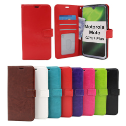 Crazy Horse Wallet Motorola Moto G7 / Moto G7 Plus Brun