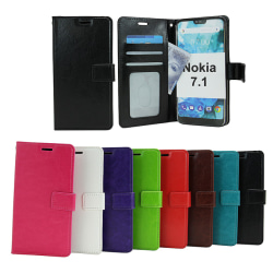Crazy Horse Wallet Nokia 7.1 Lila