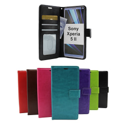 Crazy Horse Wallet Sony Xperia 5 II (XQ-AS52) (Svart) Svart