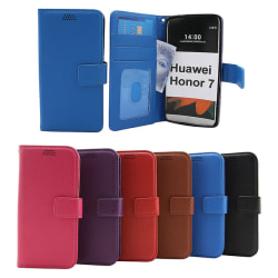 New Standcase Wallet Huawei Honor 7 (PLK-L01 / PLK-AL10) Röd
