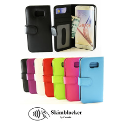 Skimblocker Plånboksfodral Samsung Galaxy S6 (SM-G920F) Lila