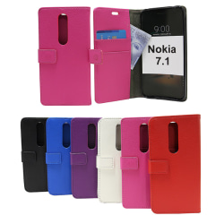 Standcase Wallet Nokia 7.1 Vit