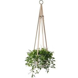 Köp läder växt hängare hängande planter blomma kruka hållare dekor för  Beige | Fyndiq