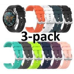 3-pack SmartWatch Armband 22mm Silikon