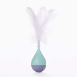 Feather Tumbler Cat Toy Cat Interactive Toy Cat Stick Toy Green