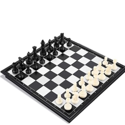 Magnetisk set 12,5 tums resefällbara schackbrädspel