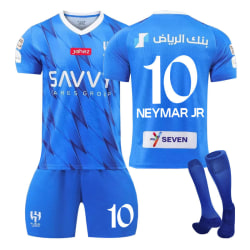 23-24 Saudi League Riyadh New Moon tröja Hemma Blå Neymar nr 10 fotbollströja NO.10 NEYMAR JR 24