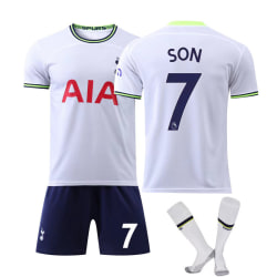 22-23 Tottenham Hotspur fotbollströja för barn, ungdomar för män SON 7 26 (140-150cm)