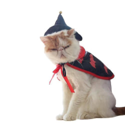 Snabb leverans Halloween Pet Cat Pumpa Cape med hatt Husdjur Halloween kostym för semesterdekoration Fest Cosplay kostym