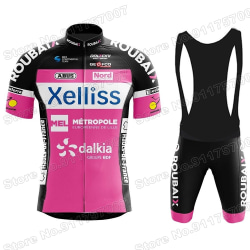 2021 Xelliss Team Pyöräilypaita Set Pyöräilyvaatteet Miesten Maantiepyöräpuku Polkupyörän ruokalappu shortsit MTB Maillot Ropa Ciclismo 1 XL