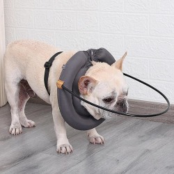2023 Ny Blind Dog Sele Lederenhet Blind Dog Halo Pet Anti-kollisjonsring Blind Hundetilbehør Justerbar ring M