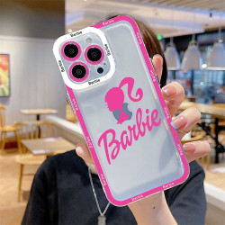 Kult rosa Barbies telefondeksel til Iphone 14 13 12 Mini 11 Pro Max X Xr Xs 7 8 Se 2020 Plus mykt silikon gjennomsiktig deksel A2 For iphone11 Pro Max