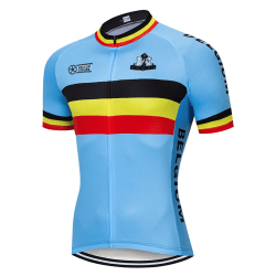 Kesä 2023 Belgia Cycling Team Jersey 20D Gel Pyöräilyshortsit Set Ropa Ciclismo Miesten MTB Quick Dry Polkupyörän Maillot Vaatteet 2 L