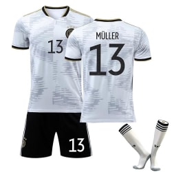 2022 Fotbollströja för fotbolls-VM i tysk fotboll 16 MULLER 13