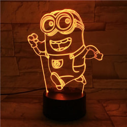 3d Led Despicable Me Minions Nattlampa Barn Sovrumsbord