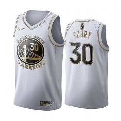 Warriors Curry Jersey No.30 Classic Platinum Thompson Green S