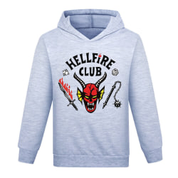 Hellfire Club Pojkar Flickor Hoodie tröjor Stranger Coat 140cm