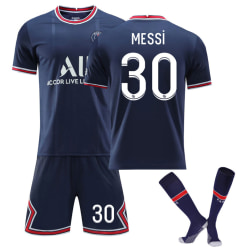 Fotbollströja Sock Set nr 30 Messi nr 7 Mbappé nr 10 Neymar 30 8-9Y