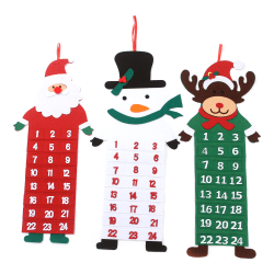 Stor filt 24 fickor Julnedräkning adventskalenderpresent snowman
