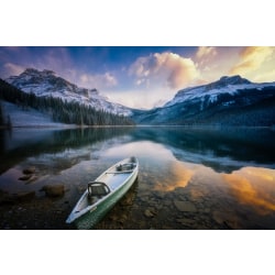 First Snow Emerald Lake Poster 50x70 cm