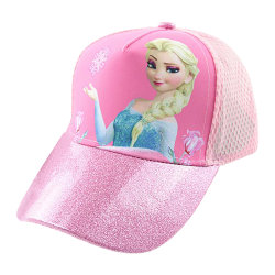 Frozen Elsa Mesh Baseball Cap Sommar Trucker Hat Barn Flicka Pojke Pink