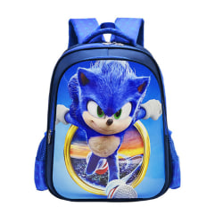 Tecknad Sonic the Hedgehog barn ryggsäck skolväska Student