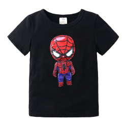 Spiderman Light-Up kortärmad T-shirt Barn Pojkar black 1-2 Years = EU 74-80