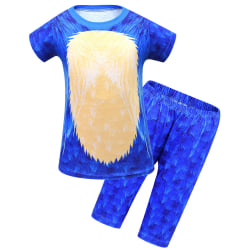 Sonic the Hedgehog Summer Outfit Set T Shirt Byxor för Kids Boy Blue 6-7 Years = EU 116-122