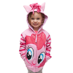 Barn Unicorn Huvtröja Zip Coat Jacka Tröja Jumper Present Pink 140cm